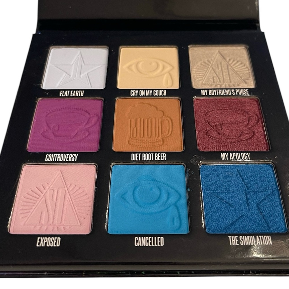 New in Box Jeffree Star Mini Controversy Eyeshadow Palette Vibrant Pigments